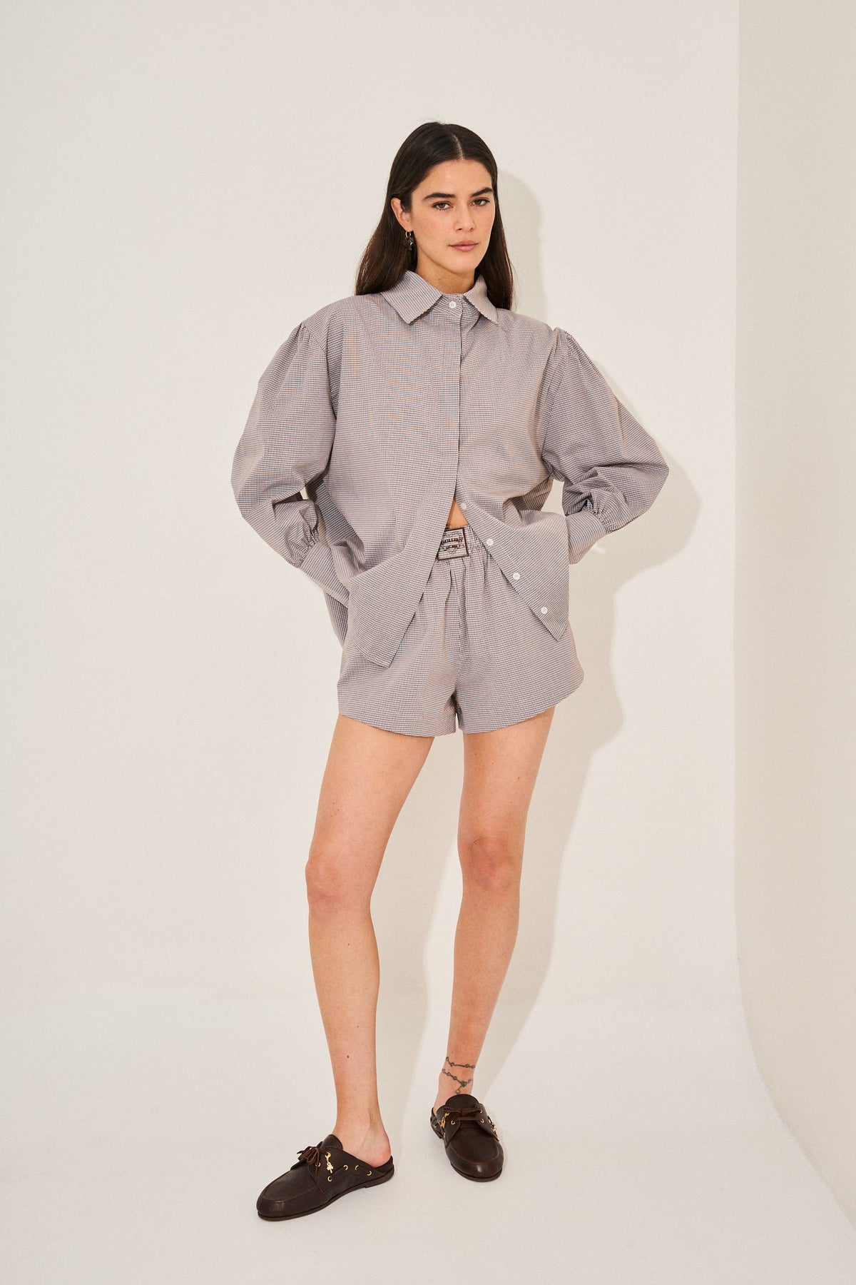 Camisa voyage cuadros + short voyage cuadros